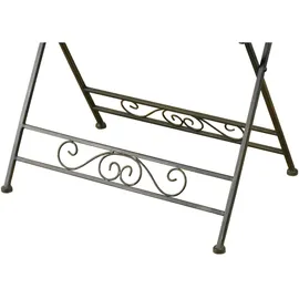 Hti-Living Gartentisch Beistelltisch 70 x 50 x 58 cm Braun/Rot