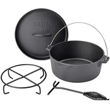 TAINO Dutch Oven 4L Ø 25 cm Gusseisen Schwarz