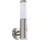 LINDBY Außenwandleuchte Edelstahl 36,5 cm inkl. Bewegungsmelder grau