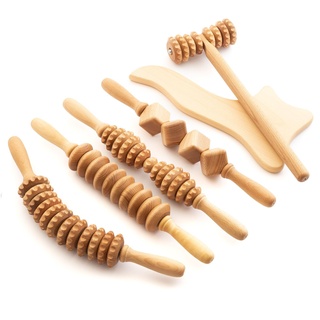 tuuli Maderotherapie Holz Set Massagegerät Roller Cellulite Lymphdrainage Gerät 1 St
