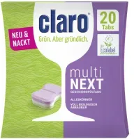 claro multi Next Tabs, Geschirrspültabs, ohne Folie C031086 , 1 Packung = 20 Tabs à 20 g
