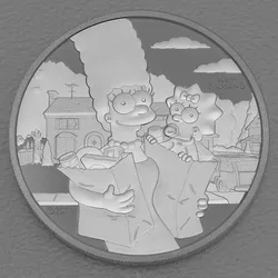 Silbermünze 1oz Marge & Maggie 2021 The Simpsons (Tuvalu)