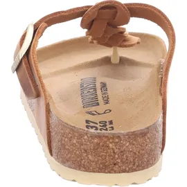 Birkenstock Gizeh Braided Nubukleder geölt cognac 38