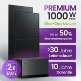 Balkonkraftwerk 1000W Bifazial mit 2,11 kWh Solarspeicher FoxEss Avocado 22 Pro