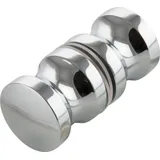 steelbase Duschtürknopf KN-K2AL, 30 x 30 mm, Aluminium verchromt poliert