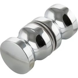 steelbase Duschtürknopf KN-K2AL, 30 x 30 mm, Aluminium verchromt poliert