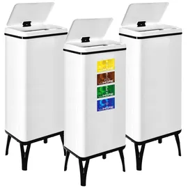 well home mobiliario & decoración Smart Mülleimer 60 l Weiß