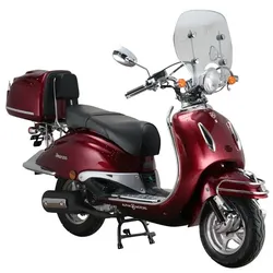 ALPHA MOTORS Mofa »Retro Firenze«, 50 cm3, Verbrauch: ca. 2,7 l/100 km - rot