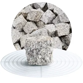 Schicker Mineral Mineral Granit Pflastersteine hellgrau 5x5x5 cm 25 kg