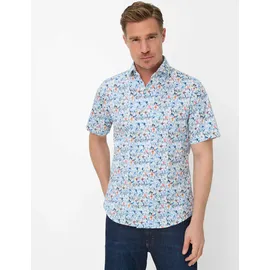 Brax Kurzarmhemd mit Floralmuster Mehrfarbig L