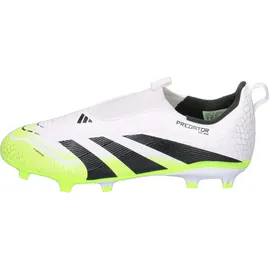 adidas Predator LEAGUE Laceless FG/MG Kinder Fussball-Rasenschuhe FTWWHT/CBLACK/LUCLEM, 36