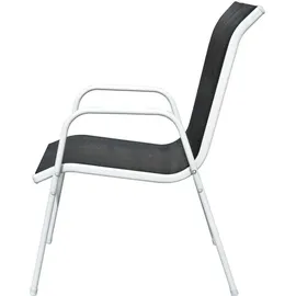 vidaXL Bistroset 3-tlg. weiß/schwarz 43314