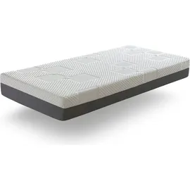 xaluca Matratze 100x200 AIR LATEX Hohe 20 CM H2 Abdeckung aus Fasern, Kern mit Latex