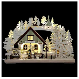 RATAGS 3D-Schwibbogen Schnitzerei (43 x 30 x 7 cm)