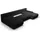 petits-meubles U-Sofa 5-sitzig umbaubar Truhe Jonas Cord Schwarz - Schwarz