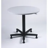 Hammerbacher VST08 Stehtisch höhenverstellbar lichtgrau 80,0 x 80,0 x 72,0 - 114,0 cm