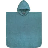 Normani Kinder Baumwoll Badeponcho Manama in Petrol | Gr.: 60 x 60 cm