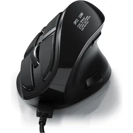 CSL Ergonomische Maus schwarz