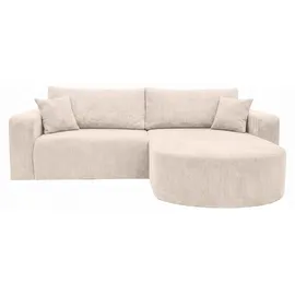 kaiser möbel Ecksofa Cordstoff Poso 2-Sitzer Beige