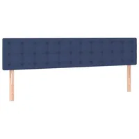 VidaXL Kopfteile 2 Stk. Blau 80x5x78/88 cm Stoff