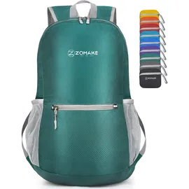 ZOMAKE Faltbarer Rucksack 20L Dunkelgrün