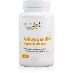 Vita World Ashwagandha Rosenwurz Kräuterkapseln 60 KAP
