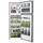 CONTINENTAL EDISON CEF2D334NFS großer Kühlschrank mit Gefrierfach absolut kein Frost Klasse E Invertermotor 334 l L60 x H170 cm Edelstahl