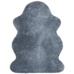 Heitmann Felle Australisches Lammfell, geschoren, ca. 100 cm lang, Silber