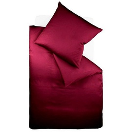 fleuresse Bettwäsche »Colours«, in weicher Interlock Jersey Qualität aus 100% Baumwolle, Bett- und Kopfkissenbezug mit Reißverschluss, STANDARD 100 by OEKO-TEX® zertifiziert, lila