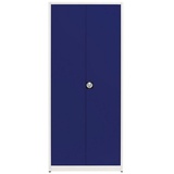 Mauser Aktenschrank entero BF4-22 STG, aus Metall, 6OH, abschließbar, 95 x 220 x 42cm, blau / grau,