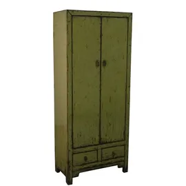 Casa Padrino Landhausstil Schrank 75 x 40 x 180 cm grün