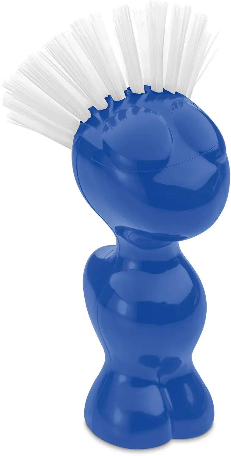 Koziol Tweetie Gemüsebürste aus biozirkulärem Kunststoff 12,9 cm strong blue