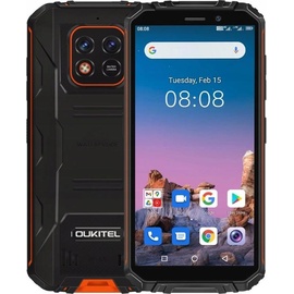Oukitel WP18 15,1 cm (4.5") Dual-SIM Android 11 4G), Smartphone, Orange, Schwarz