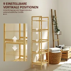 Homcom Badezimmerregal Bambus,