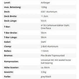 Chilli Scooter Pro 5000 grey/black