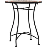 vidaXL Bistrotisch Mosaik Keramik Braun 60 cm