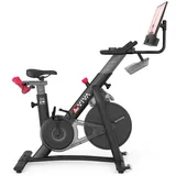 AsVIVA Speedbike & Indoor Cycle AsVIVA S11S (Inkl. Hantelpaar), Unbegrenztes Streaming, 360-Grad-Sound, Fitness-Apps schwarz