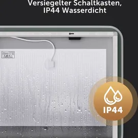 mai & mai Badspiegel mit LED Beleuchtung Wandspiegel rechteckig 80x60cm