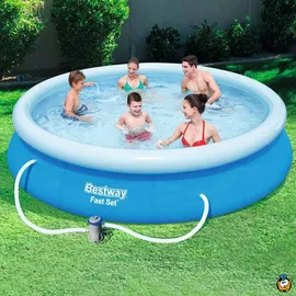 BESTWAY Fast Set Aufstellpool ⌀ 366 x 76 cm Blau