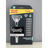 Wilkinson Quattro Titanium Sensitive Rasierer + 8 Ersatzklingen