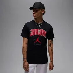 NIKE Herren Fantrikot Jordan, BLACK/GYM RED/GYM RED, L