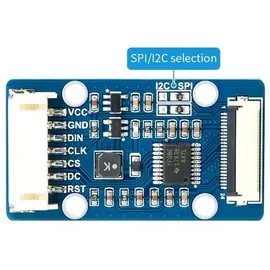 Waveshare 1.51 Transparent OLED Displaymodul, SPI, I2C, 128×64 Pixel, 3,35V
