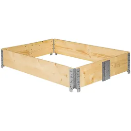 Tectake tectake® Hochbeet, aus Holz, vielseitig nutzbar, 120 x 80 x 19 cm