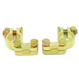 Solartronics Batterieklemmen 12V 24V Typ STBK2 Autobatterie Solarbatterie Polklemmen Massiv Anzahl: 1 Paar)