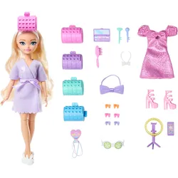 Barbie Dream GET READY WITH BARBIETM Barbie Malibu“-Modepuppe mit Überraschungs-Accessoires und mehr als 15 Looks