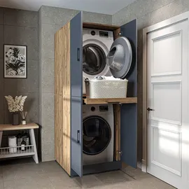 roomart Dora-i Waschmaschinenschrank 70 x 0 x 0 cm Anthrazit/Eiche