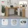FMD Eckschreibtisch FMD "Lexo", weiß, mit Sideboard, L-Form, 136 x 74,5 x 136 cm
