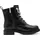 Marco Tozzi Damen Stiefeletten zum Schnüren Rund mit Reißverschluss, Schwarz (Black), 39 EU