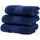 Wolkenfeld Gästehandtücher Premium Low-Twist Baumwolle 550 g/m2 – 3 Gästehandtücher, Frottier (3-St), 30×50 cm – weich, saugfähig und ideal für Gäste & Alltag blau