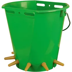 Kerbl Lammeimer mit 6 Saugern - 271 - grün